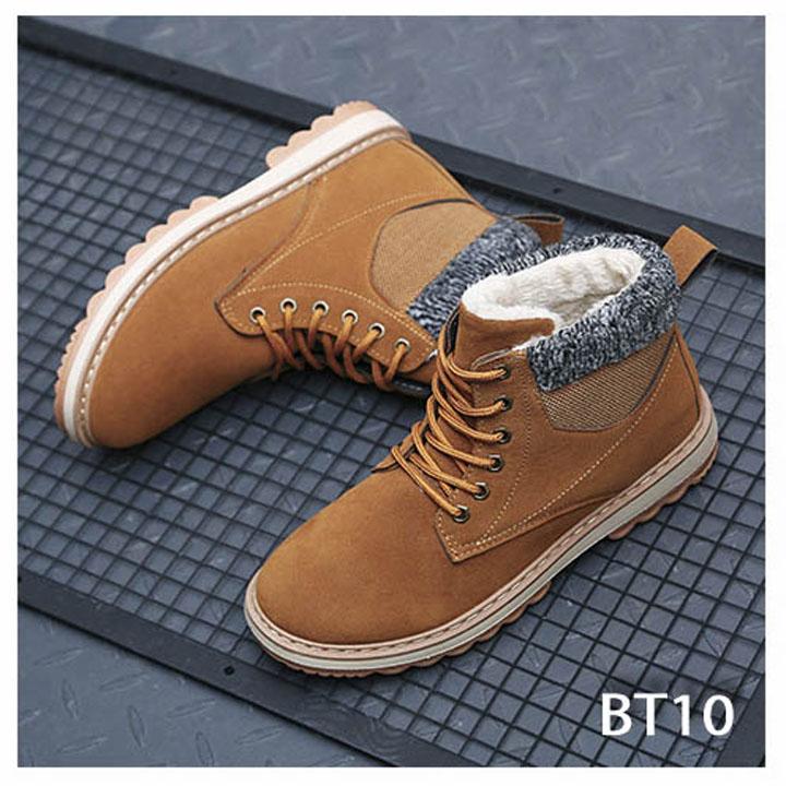 Giày Cao Cổ 💝FREESHIP💝 Giày Boot Chuẩn Phong Cách Soái Ca BT10- Màu Nâu