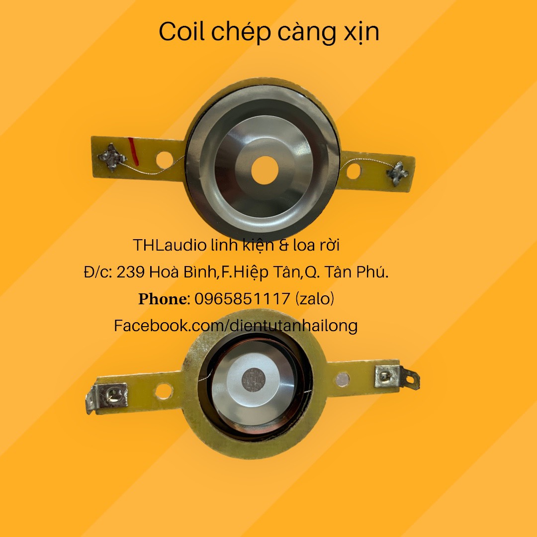 Coil treble 25,5 có càng & dĩa