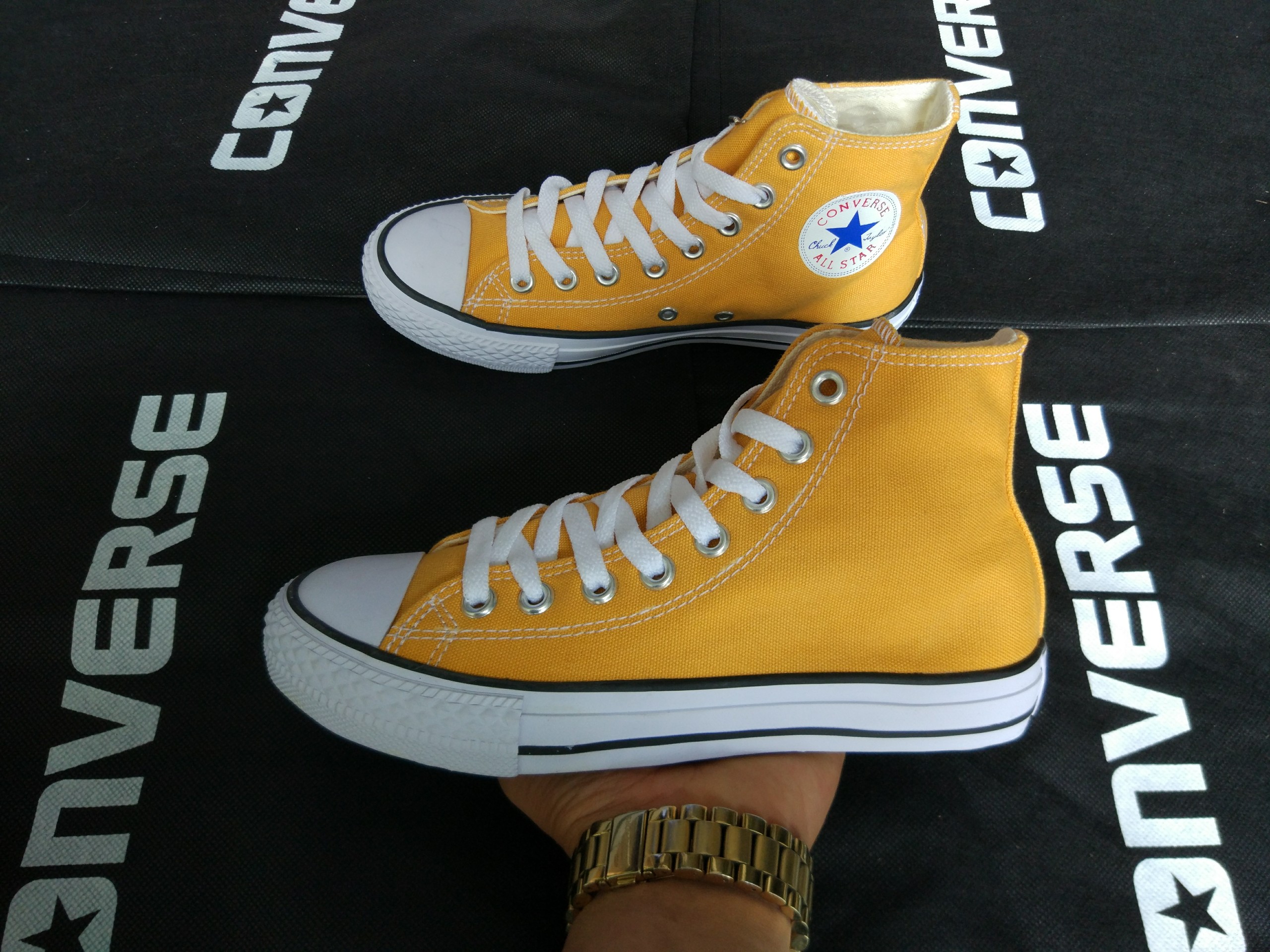 Giày CV All Star màu vàng cao cổ Full Sizr