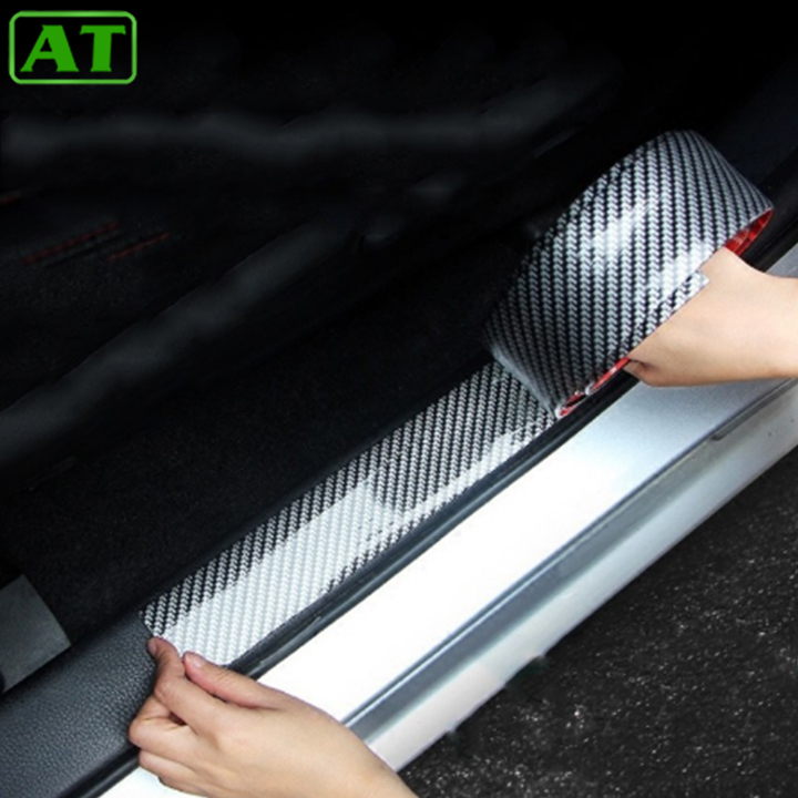 Cuộn 2,5 mét nẹp vân cacbon trang trí chống xước cho ô tô xe hơi rộng 7cm