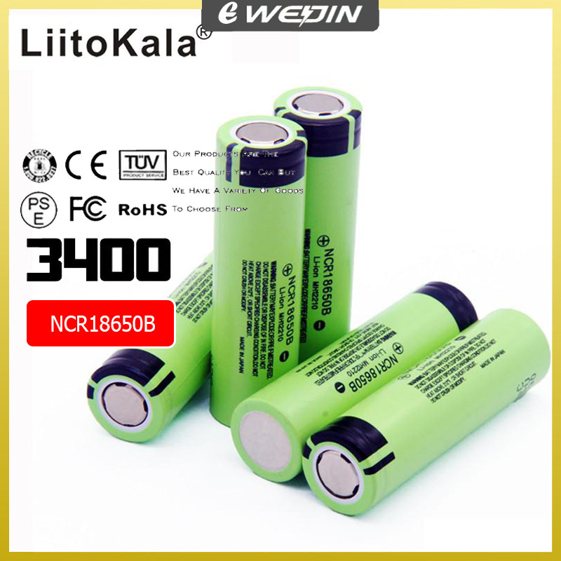 [Chính hãng] Pin 18550 - NCR18650B 34B 3400mah pin 3.7v 3400 mah Lithium Pin Li-on Cell Flat Top Pin có thể sạc lại cho Panasonic