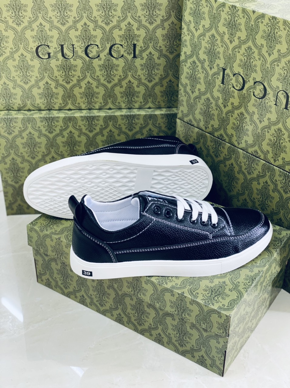 GS14 Giày Sneaker Nam thể thao màu đen cổ cao cho học sinh phong cách Hàn Quốc TAKUTA