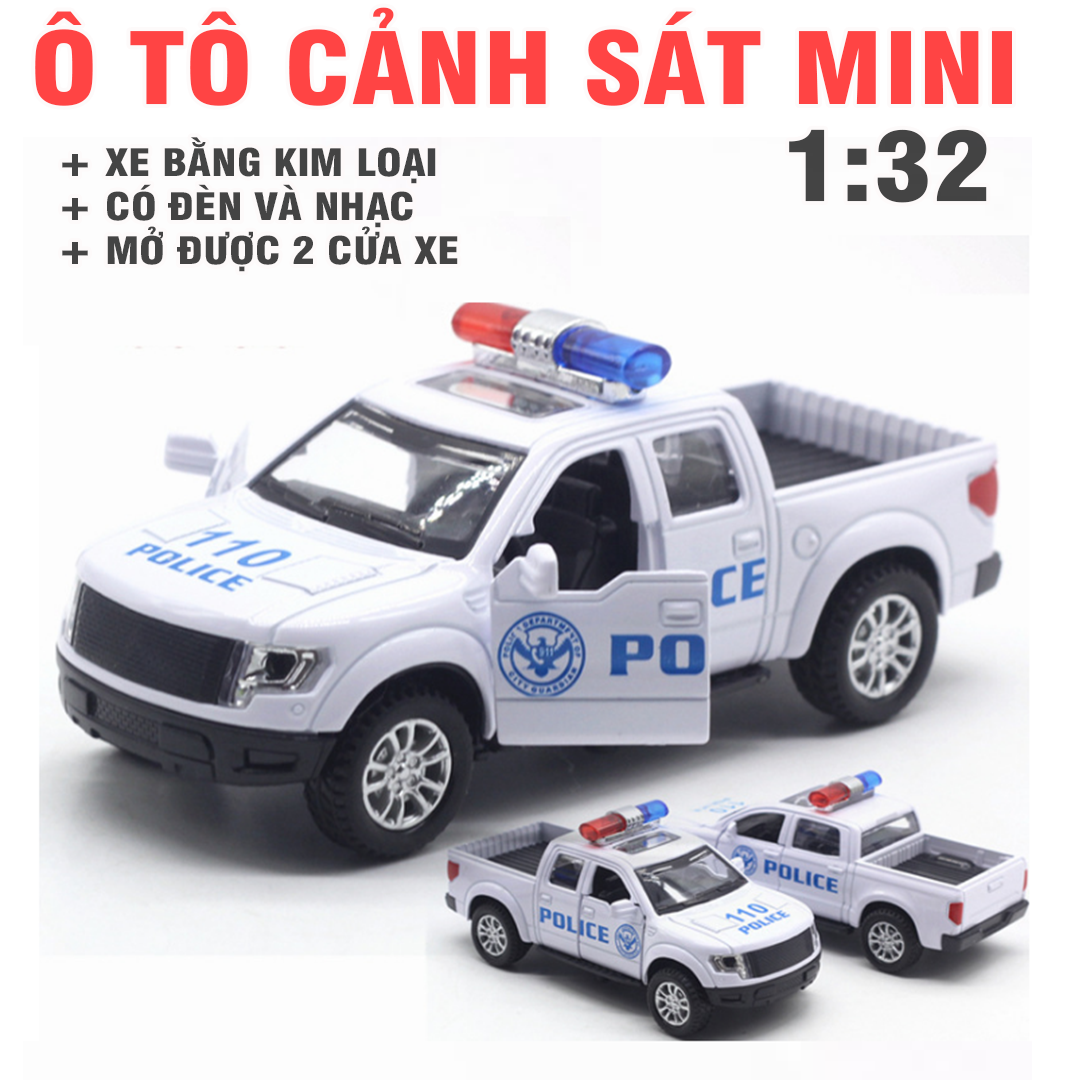 Mô hình xe xe Cảnh Sát 110 132