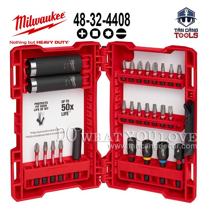 Combo đa năng 26 chi tiết milwaukee shockware 48-32-4408