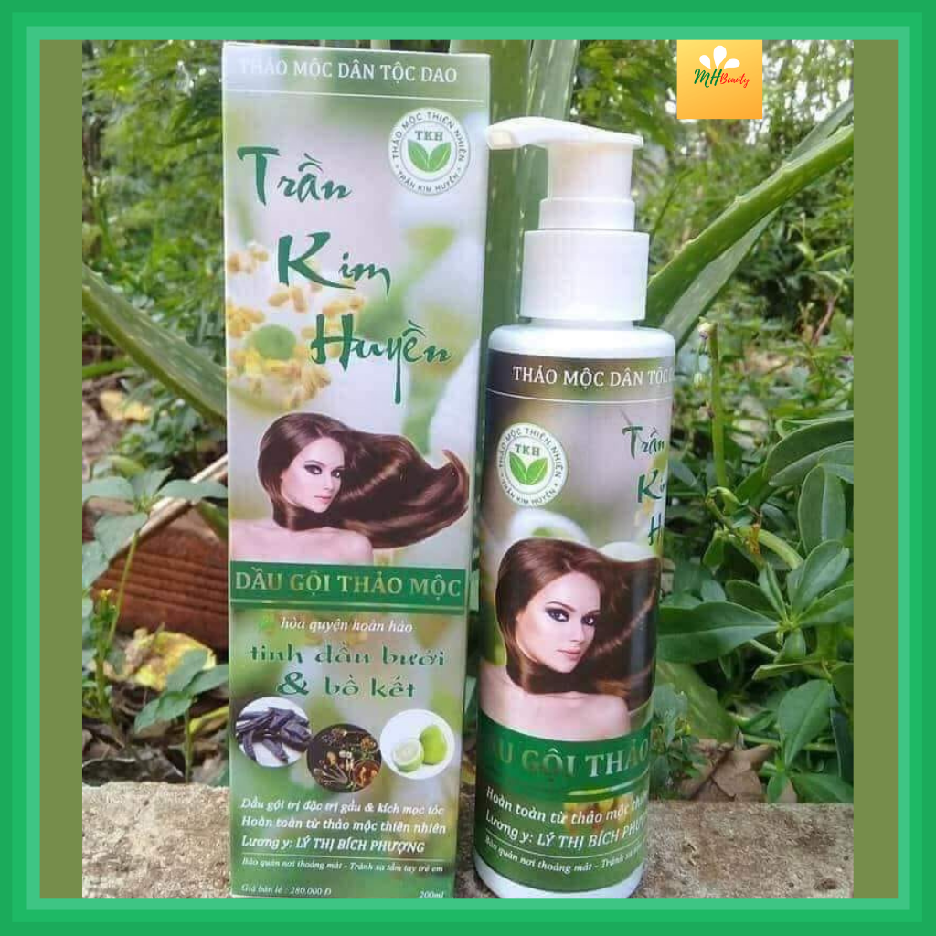 Dầu gội thảo mộc Trần Kim Huyền, sự kết hợp hoàn hảo của tinh dầu bưởi và bồ kết