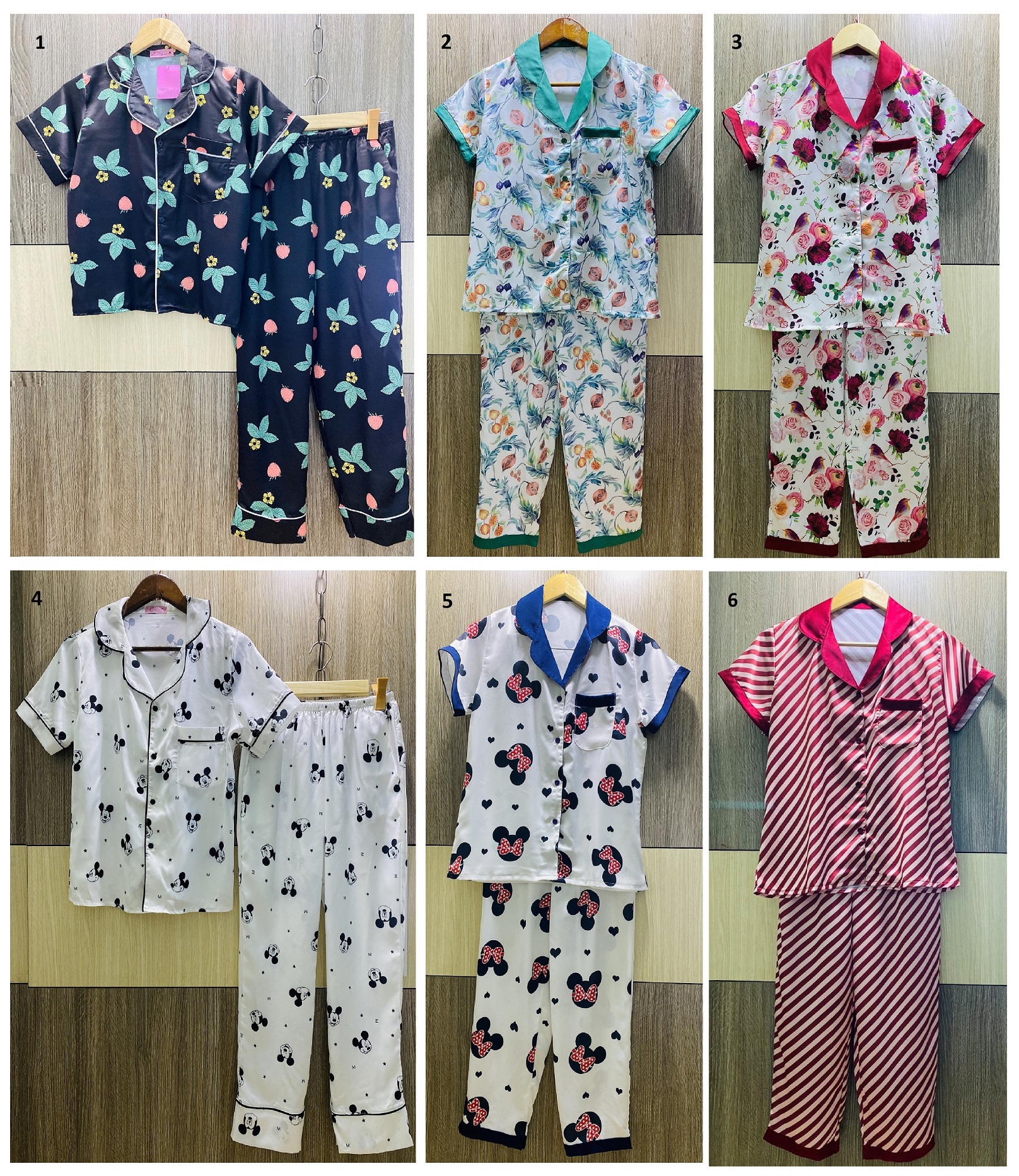 Độ bộ lụa tơ tằm tay ngắn quần dài