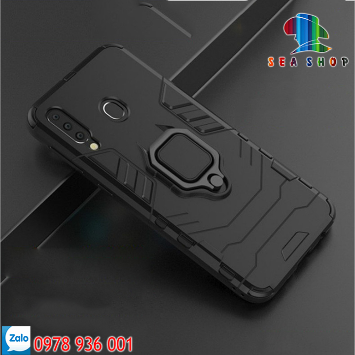 Ốp lưng Samsung M20 iRon man chống sốc - Thiết kế nam tính mạnh mẽ, có chân chống để dựng điện thoại xem phim