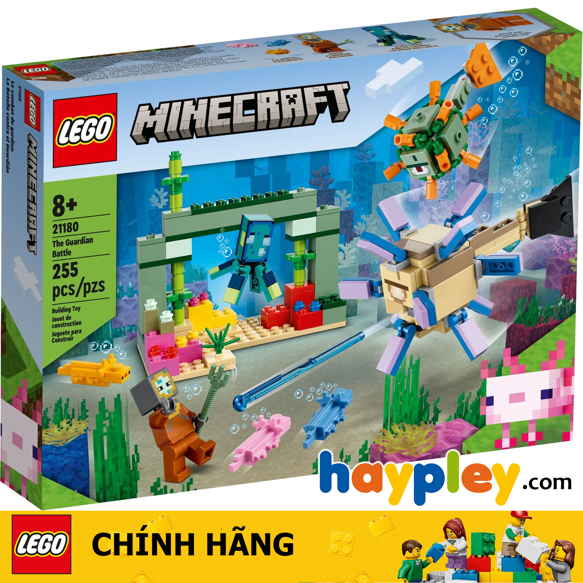 LEGO Minecraft 21180 Trận chiến dưới đáy đại dương