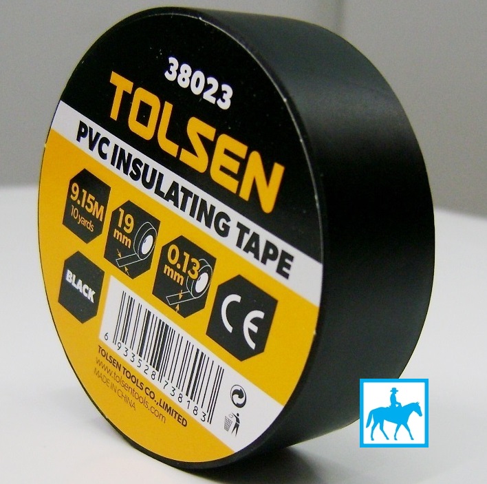 Cuộn băng keo điện đen tolsen 38023