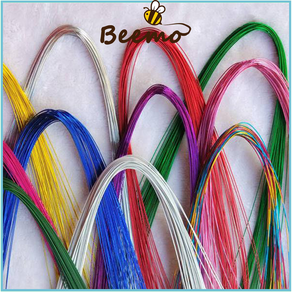 Kẽm xi mềm làm hoa, lá handmade dài 80cm