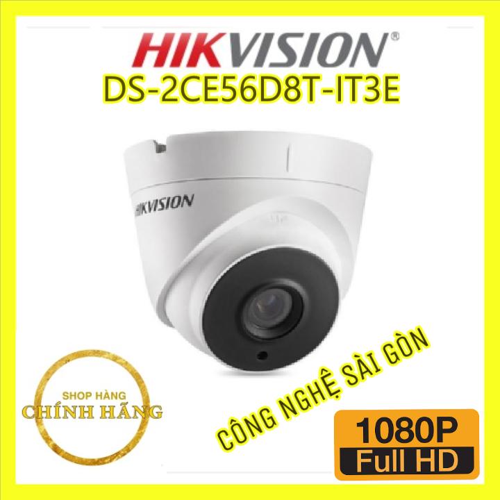 Camera hd-tvi dome hồng ngoại 2.0 megapixel hikvision ds-2ce56d8t-it3e