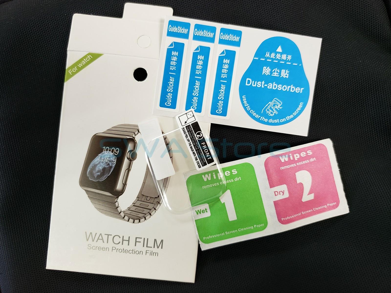 Dán màn hình film dẻo 3D full màn Apple Watch series 1/2/3 tặng kèm kit vệ sinh màn SWASTORE