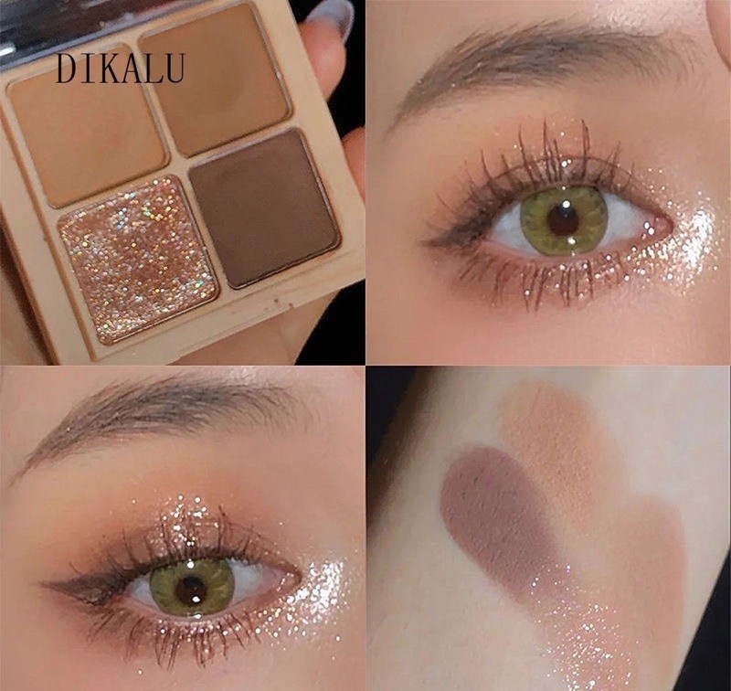 Bảng Phấn Mắt 4 Ô Dikalu Pumpkim Red Màu Siêu Đẹp
