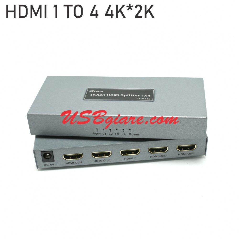 Bộ chia hdmi 1 ra 4 dtech dt-7144a