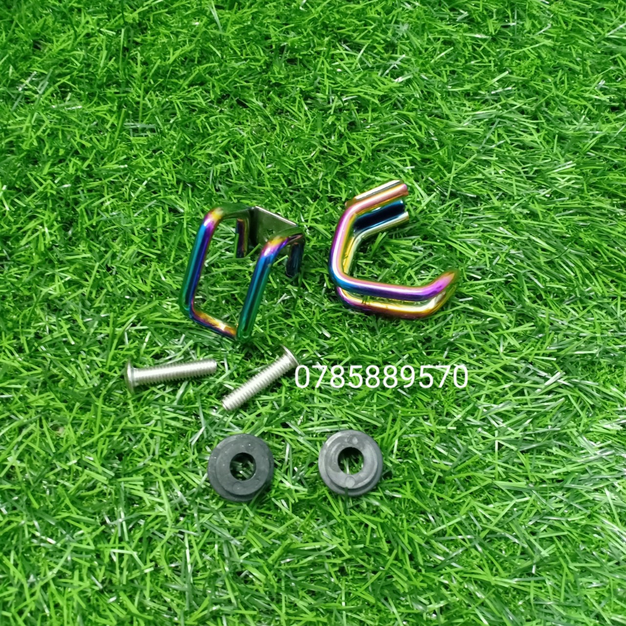 COMBO BAGA XE NVX INOX ĐEN 10LY +2 MÓC U INOX 7 MÀU