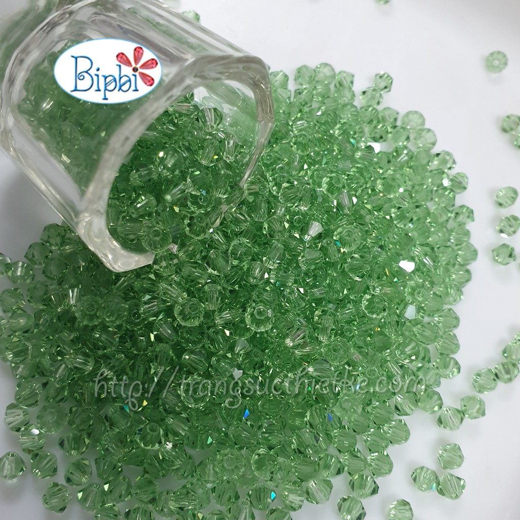 100 viên pha lê Tiệp màu xanh khói