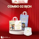 Combo 2 Bịch Tã/bỉm Đêm Momo Diamond Luxury Mềm Mại, Thấm Hút 1.5L Thoáng Khí Cho Bé