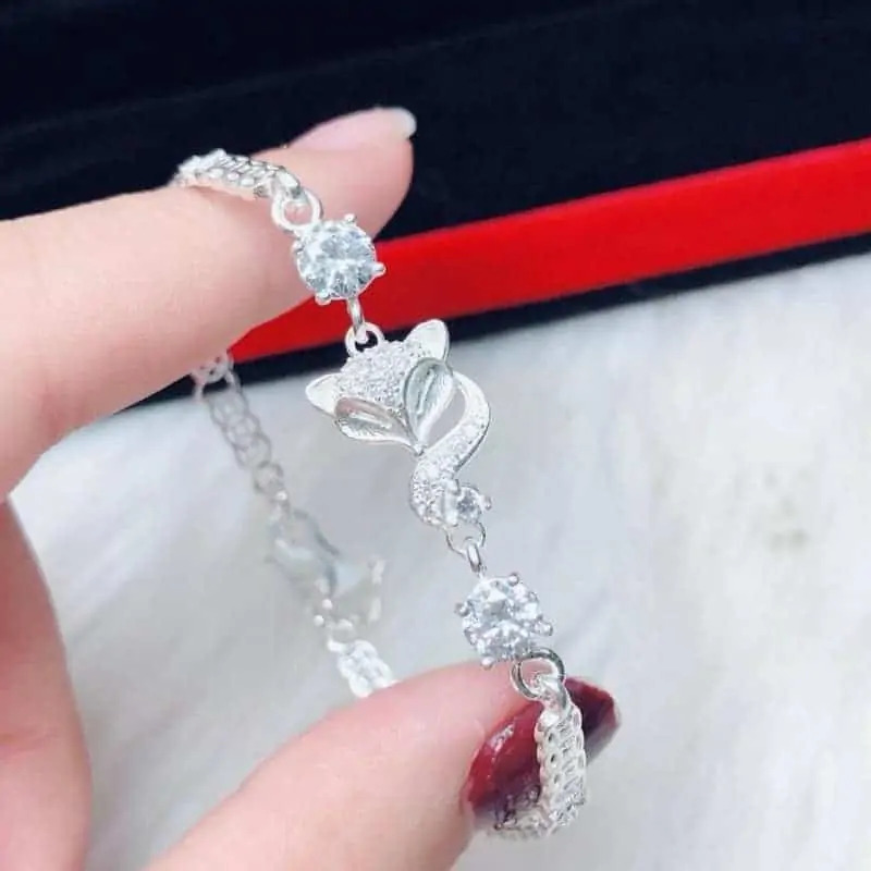 Vòng tay hồ ly kim tiền bạc ta cao cấp