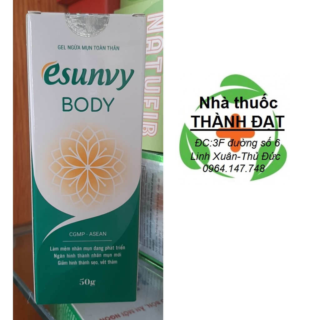Gel ngừa mụn toàn thân esunvy body tube 50gr