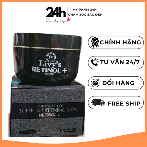 Kem body Livy đen Retinol