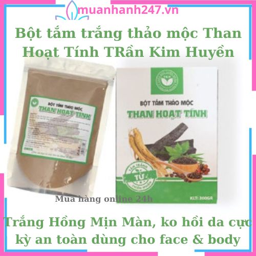 Ủ tắm trắng cấp tốc thảo mộc than hoạt tính tkh đào thải độc tố từ sâu trong da giúp trắng hồng