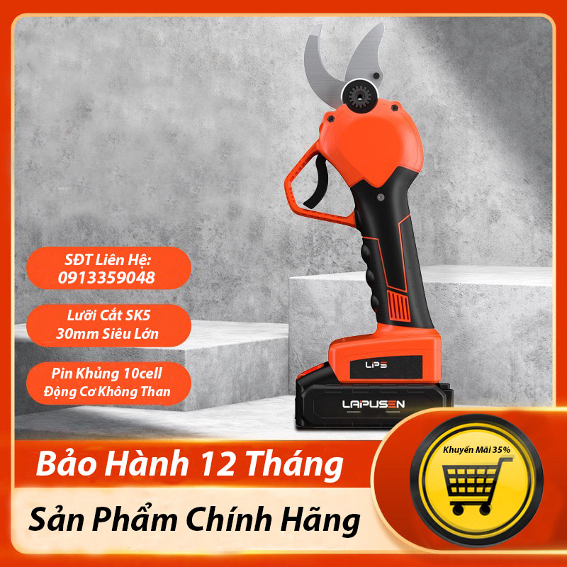 Kéo cắt cành, Kéo pin cắt cành cầm tay Lapusen 21v C22