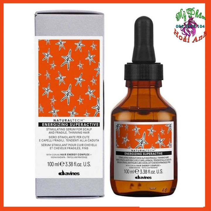 Tinh chất chống rụng và kích thích mọc tóc davines energizing superactives 100ml italy