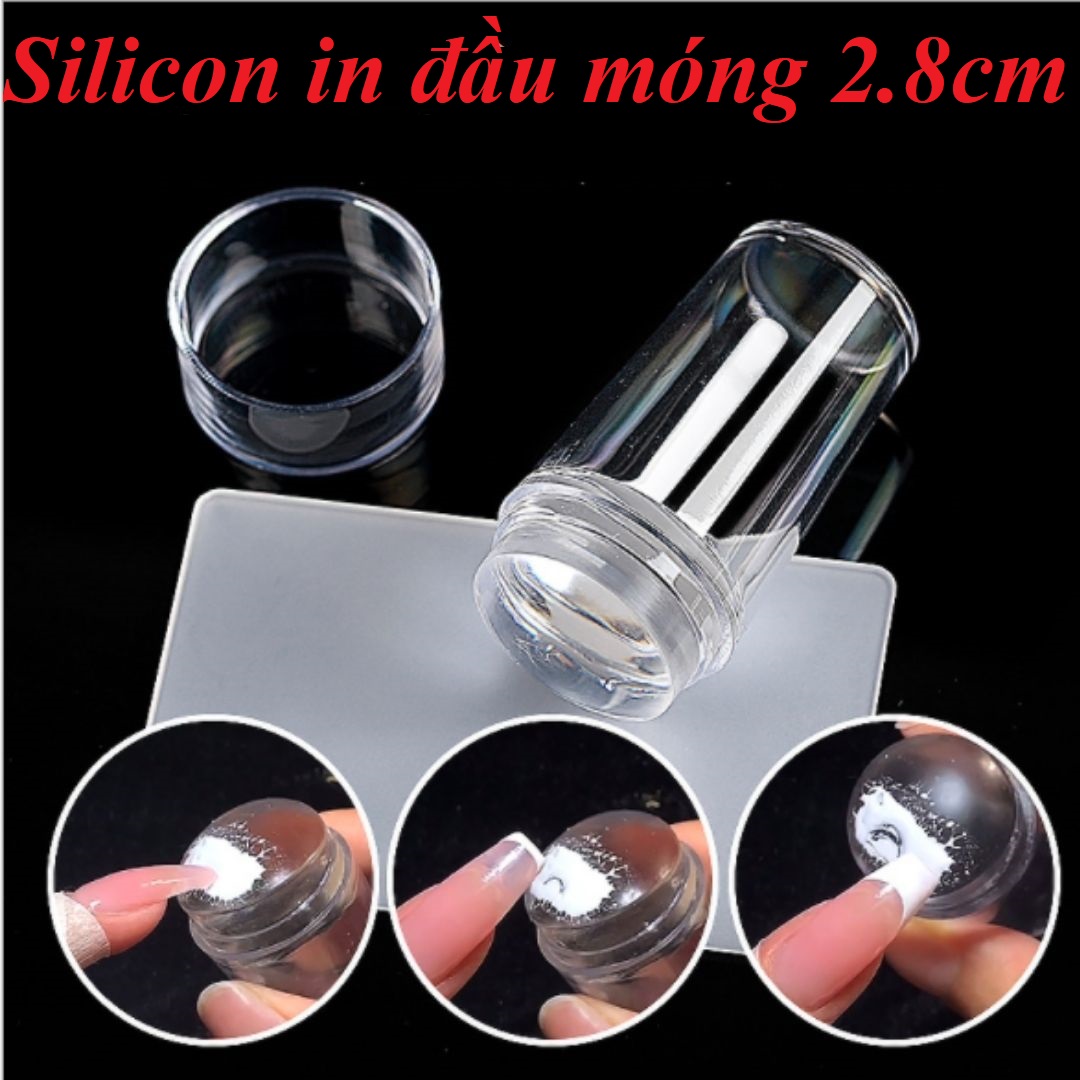 Con dấu in móng tay Silicon cao cấp 2.8cm Kinakino phukienlamdep