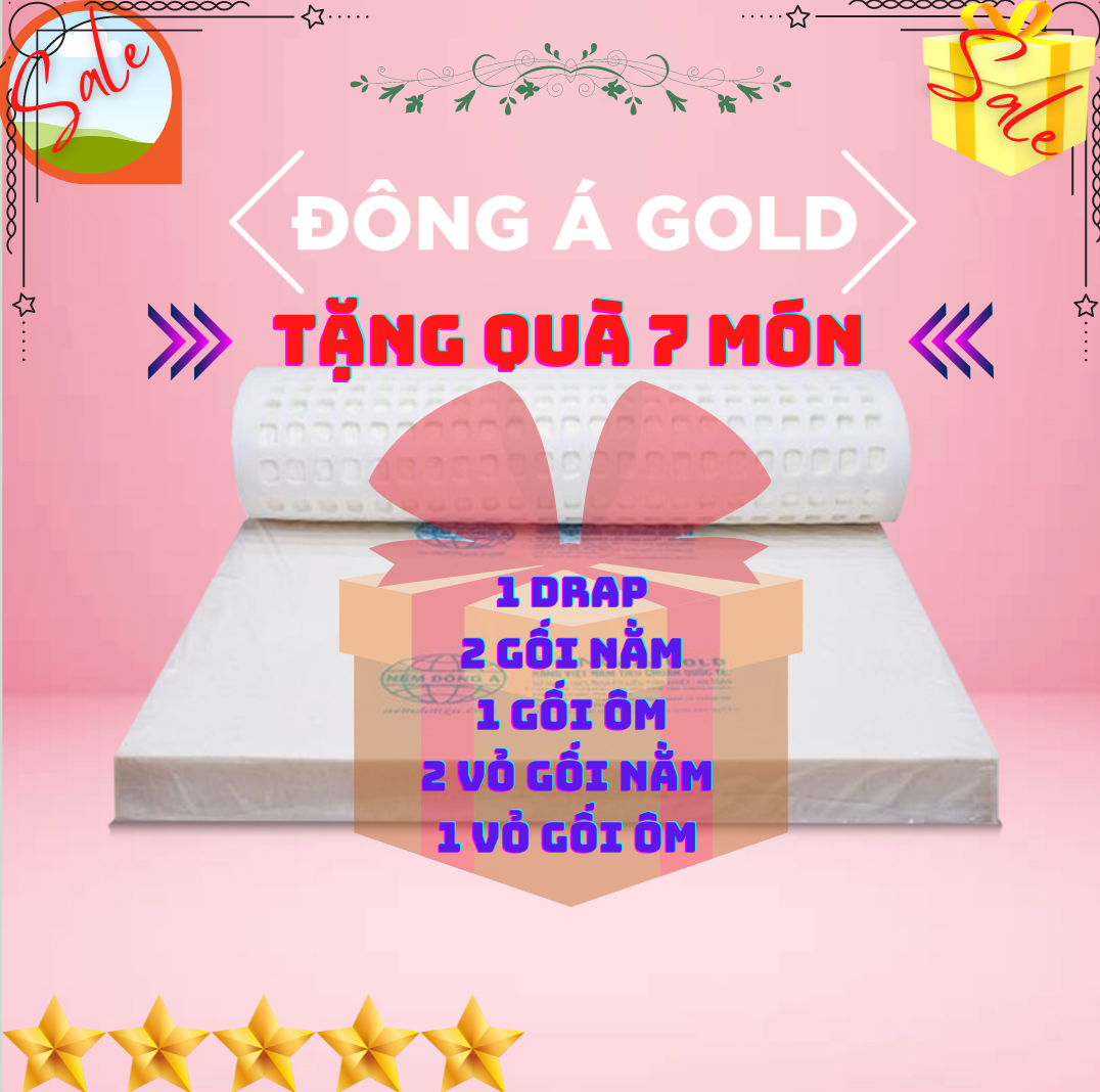  Nệm ĐÔNG Á GOLD Hàng Cao Cấp Bảo Hành 15 Năm {Đủ Size} 