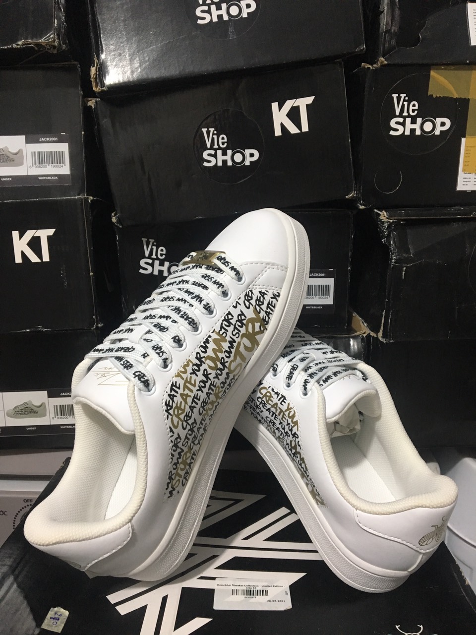 Xả kho giày sneaker đom đóm sneaker size 37
