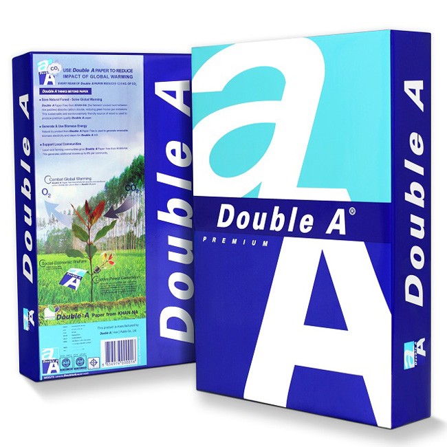 Giấy a4 double a 80gms thái lan. 500 tờ