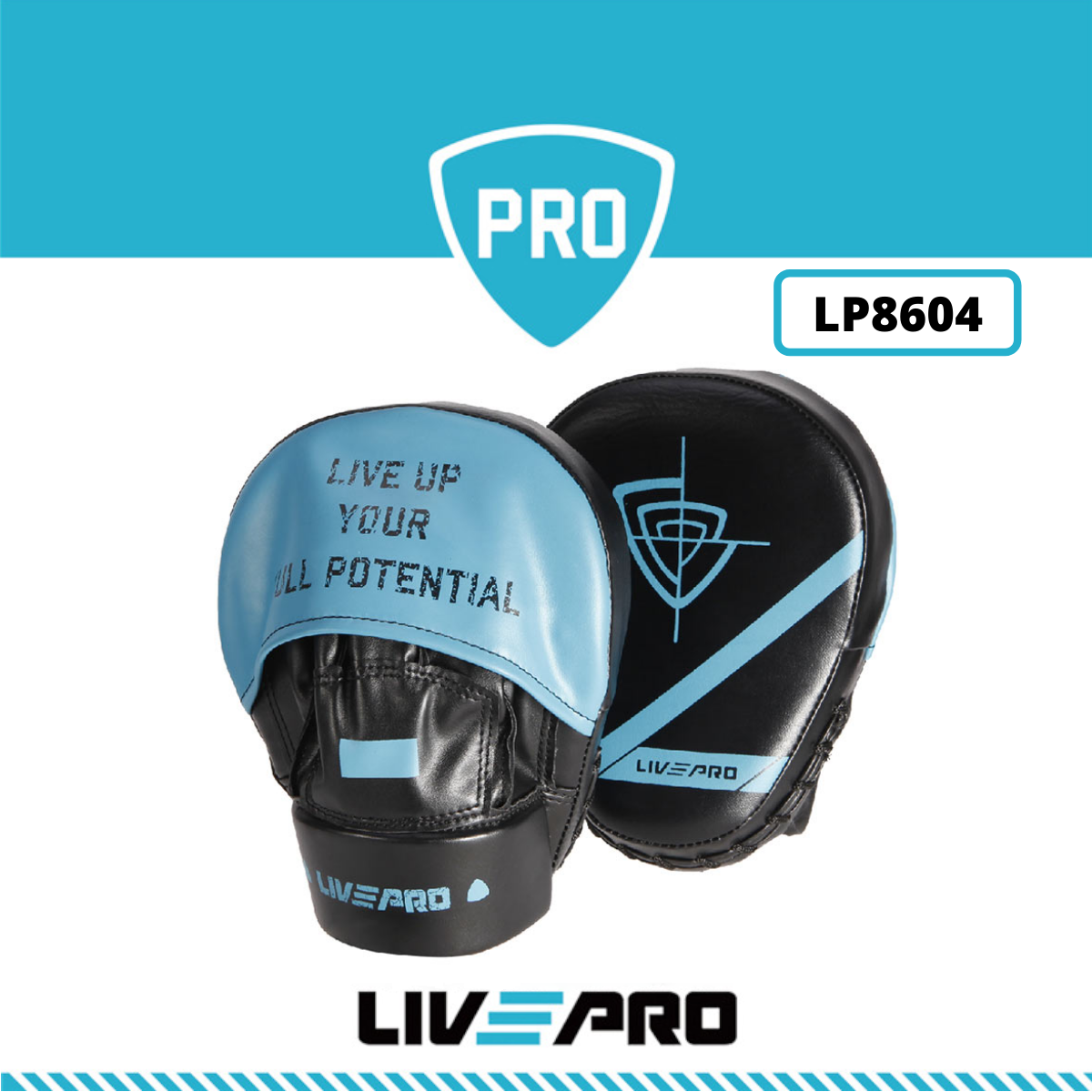 Đích tập đấm tập võ boxing livepro chính hãng focus pads lp8604