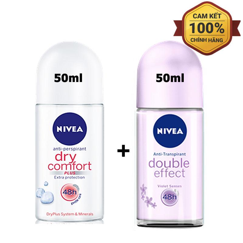2 Chai Lăn Khử Mùi Nivea Loại 50ml - Mỹ- Giao mùi ngầu nhiên