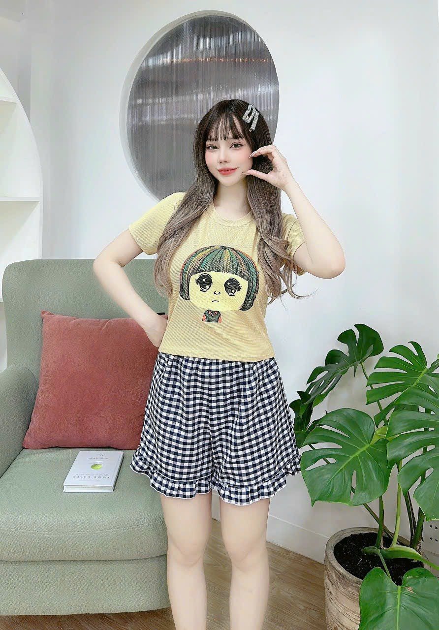 Đồ Bộ Đùi Thun Cotton Thời Trang Dưới 53KG