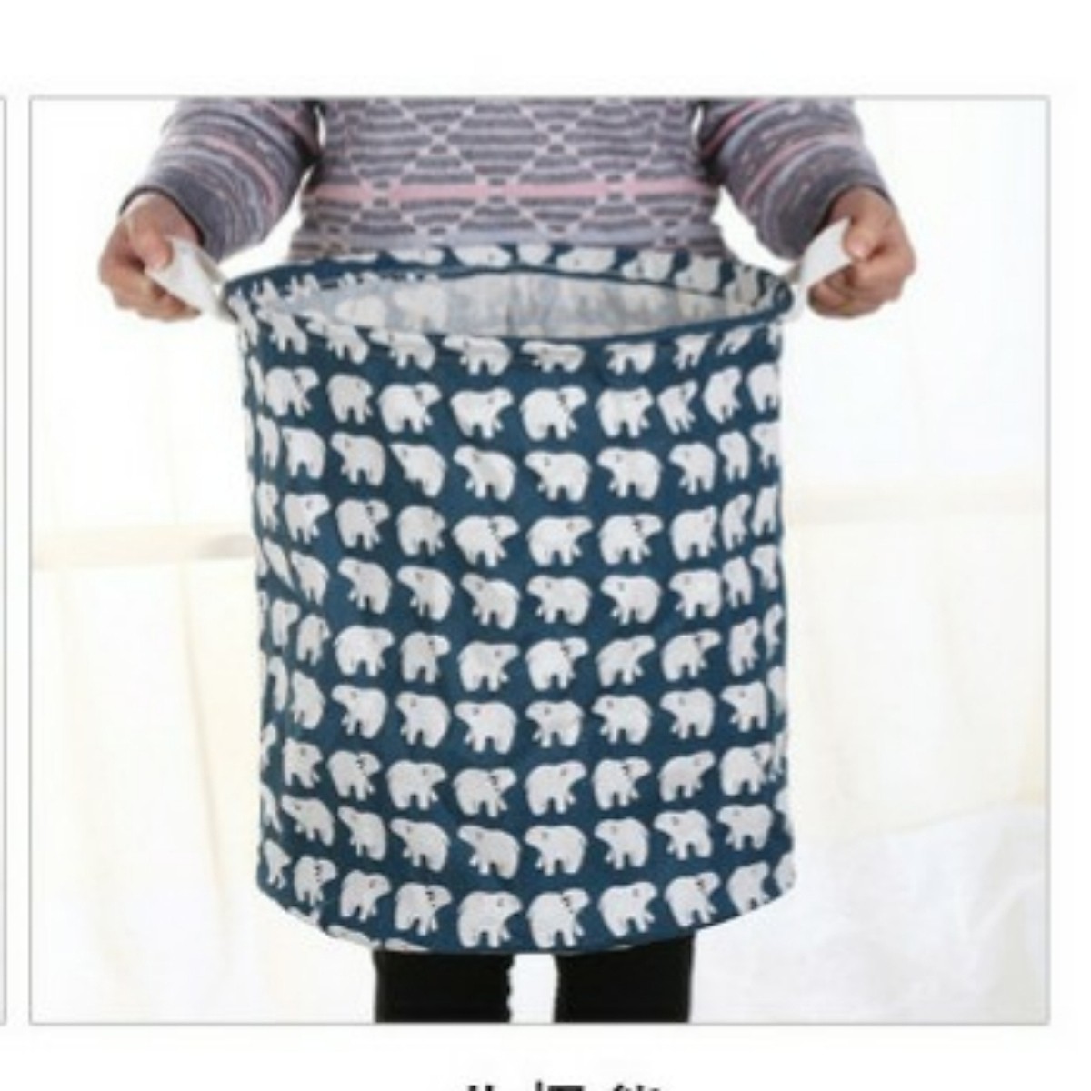 Giỏ, sọt đựng quấn áo, giày dép, vớ, đồ giặt, đồ dơ, đồ chơi, gấp, xếp gọn gàng dễ thương (vải bố)