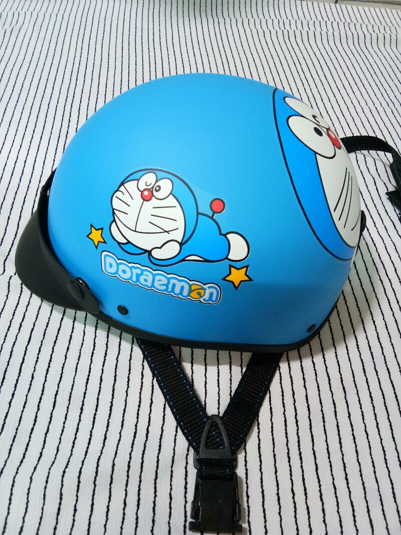Nón bảo hiểm Doremon - Màu Xanh