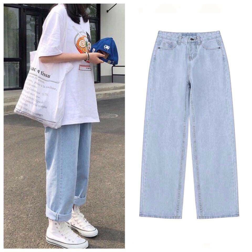 [HCM][sỉ] QUẦN JEAN ỐNG RỘNG DÀI NỮ CAO CẤP BB Jeans CỰC HOT-NL12309