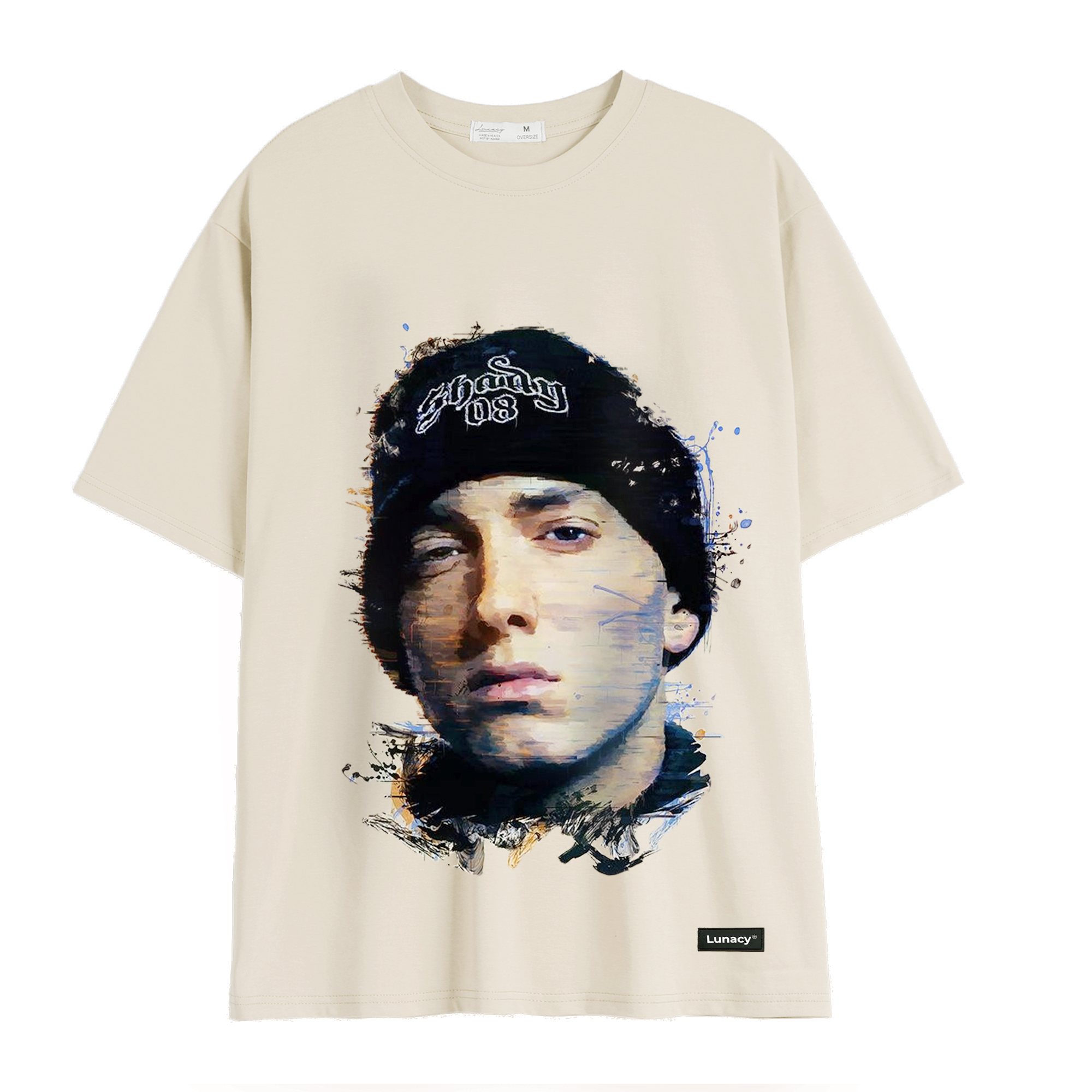 Áo thun tay lỡ rhymes tee phông unisex nam nữ cotton oversize form rộng lunacy