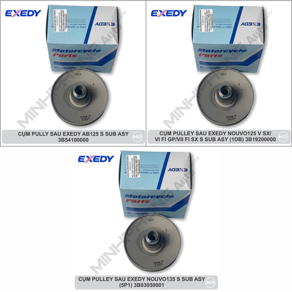 Cụm Puly nồi sau hàng chính hãng EXEDY