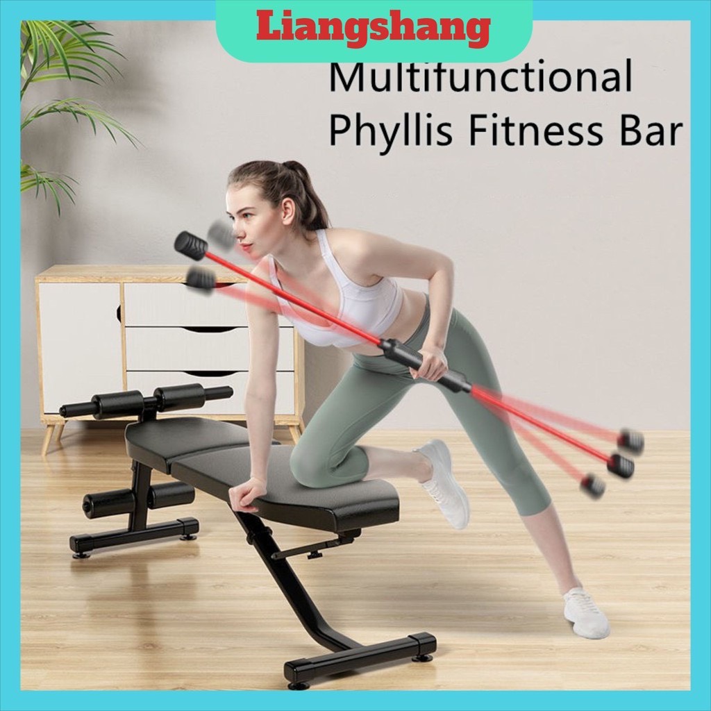 Dụng cụ thể dục thanh rung đàn hồi tập gym tr003