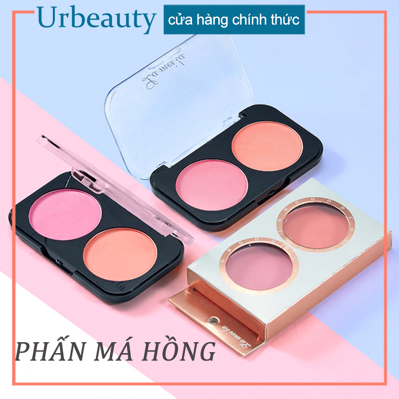 Phấn má hồng siêu mịn Lameila hộp 2 ô màu hot trend phấn má
