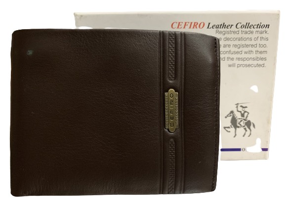 VÍ NAM CEFIRO CHÍNH HÃNG-DA BÒ THẬT NGYÊN TẤM-KIỂU ĐỨNG- CTK SHOP