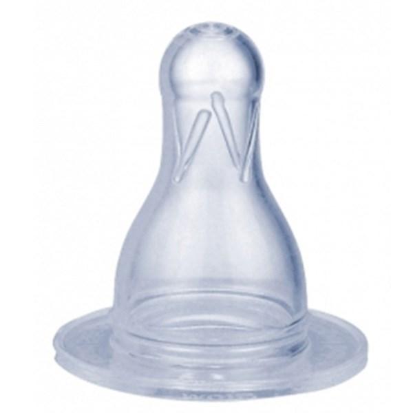 Bộ 2 Núm ty Silicon Canpol Babies cho bình cổ hẹp số 4 từ 6 tháng lỗ chữ thập