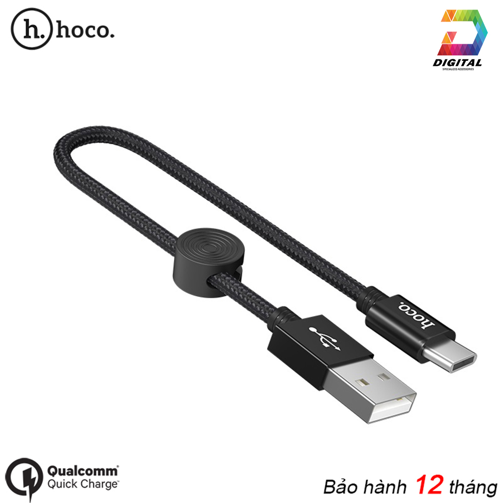 Cáp sạc nhanh type c hoco x35 dài 25cm chính hãng