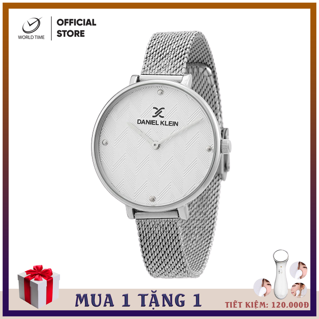 Đồng Hồ Nữ Dây Kim Loại,Daniel Klein DK.1.12256, Full Box và Thẻ Bảo Hành Quốc Tế 2 Năm, Kính Mirenal, Chống Nước, Phân Phối Chính Thức