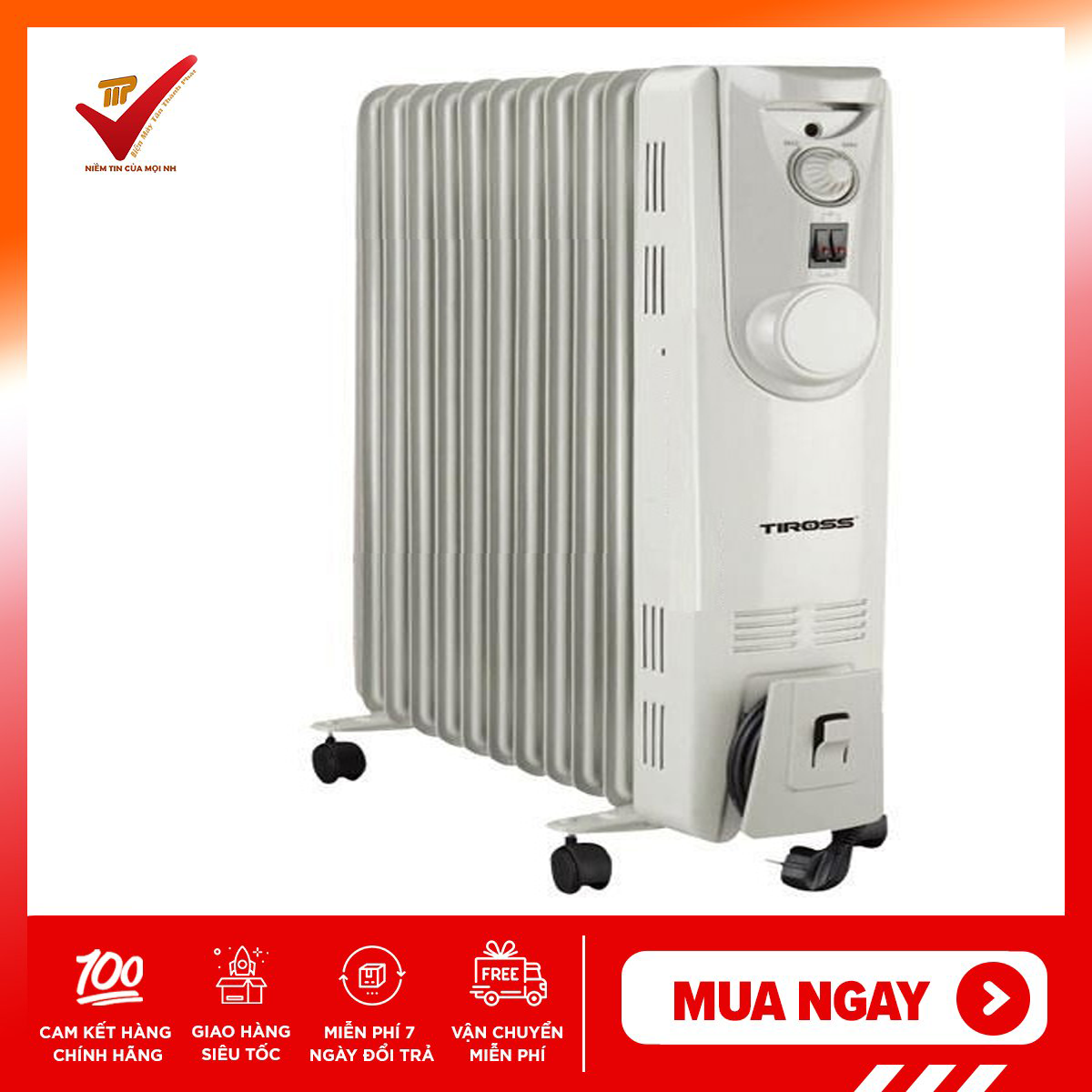 Máy sưởi dầu tiross ts923