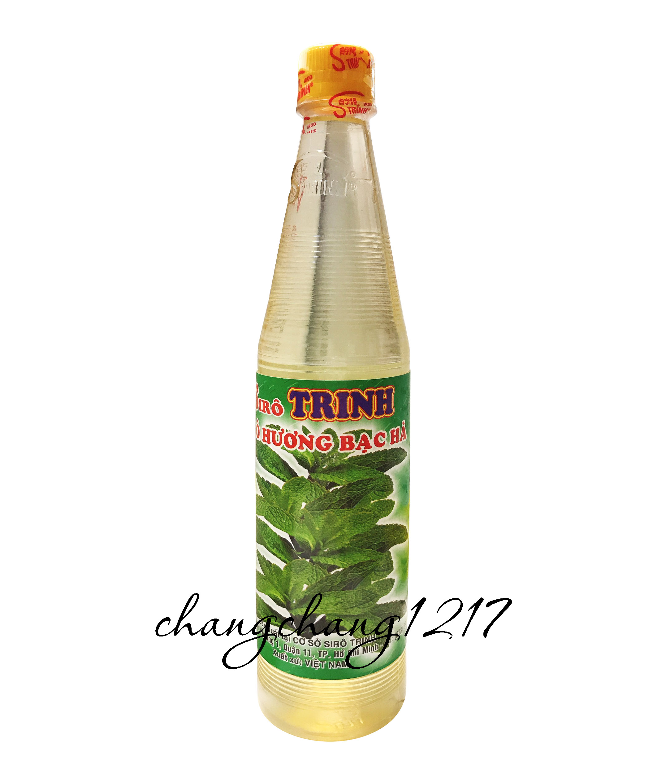 Siro trinh bạc hà chai 600ml