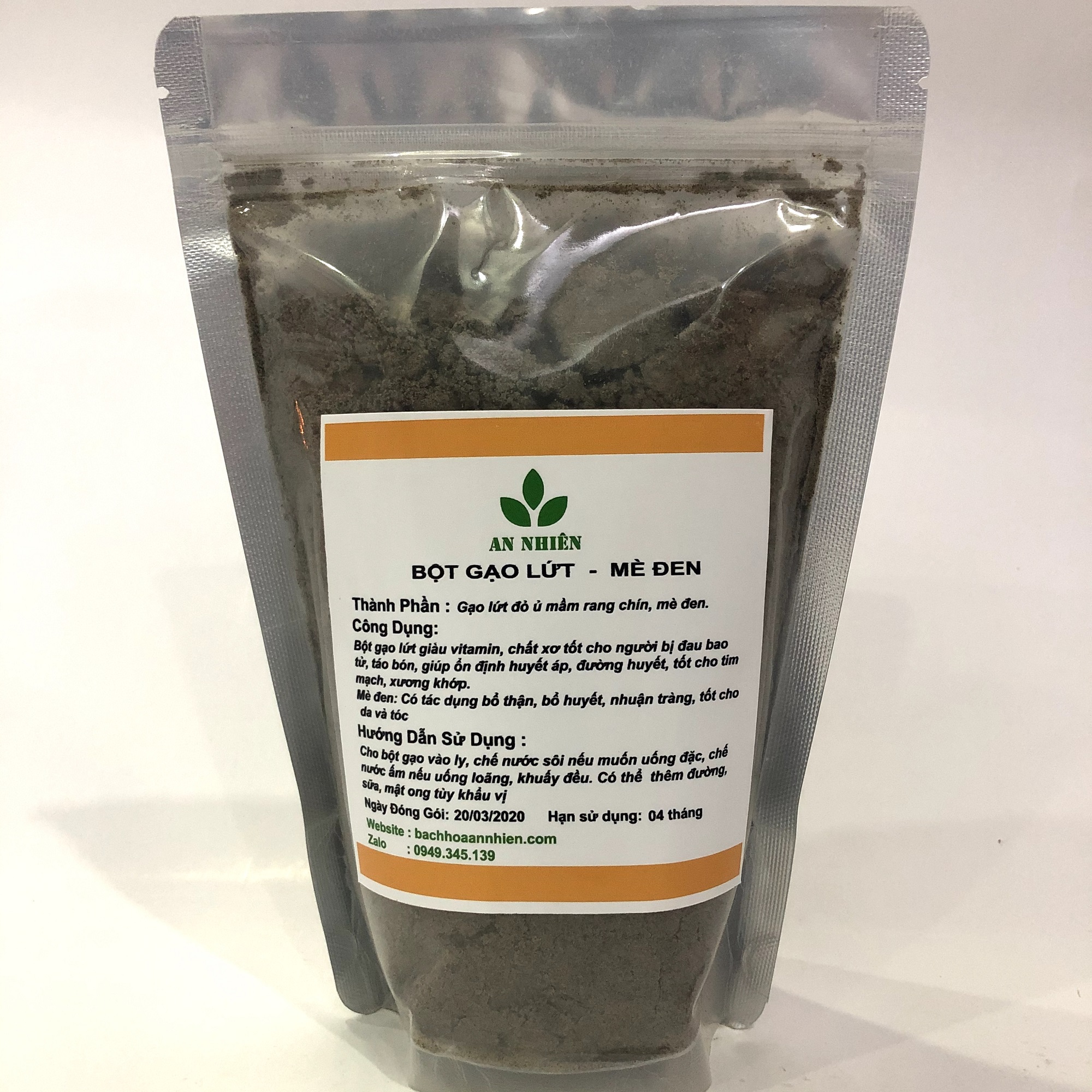 Bột Gạo Lứt Mè Đen An Nhiên 500g