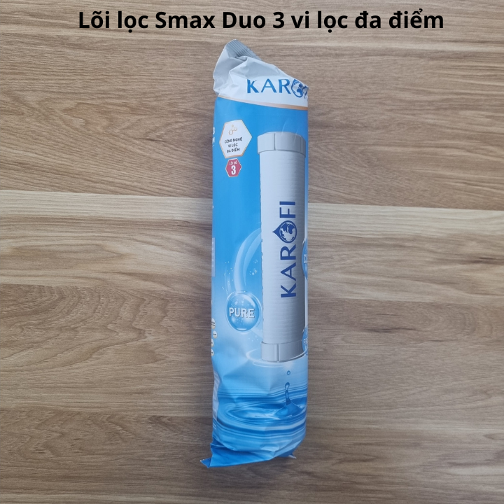 Giá hủy diệt - lõi số 3 karofi - lõi lọc smax duo 3 vi lọc đa điểm - công nghệ vi lọc 1 micron - lọc cận bẩn trong nước - chính hãng