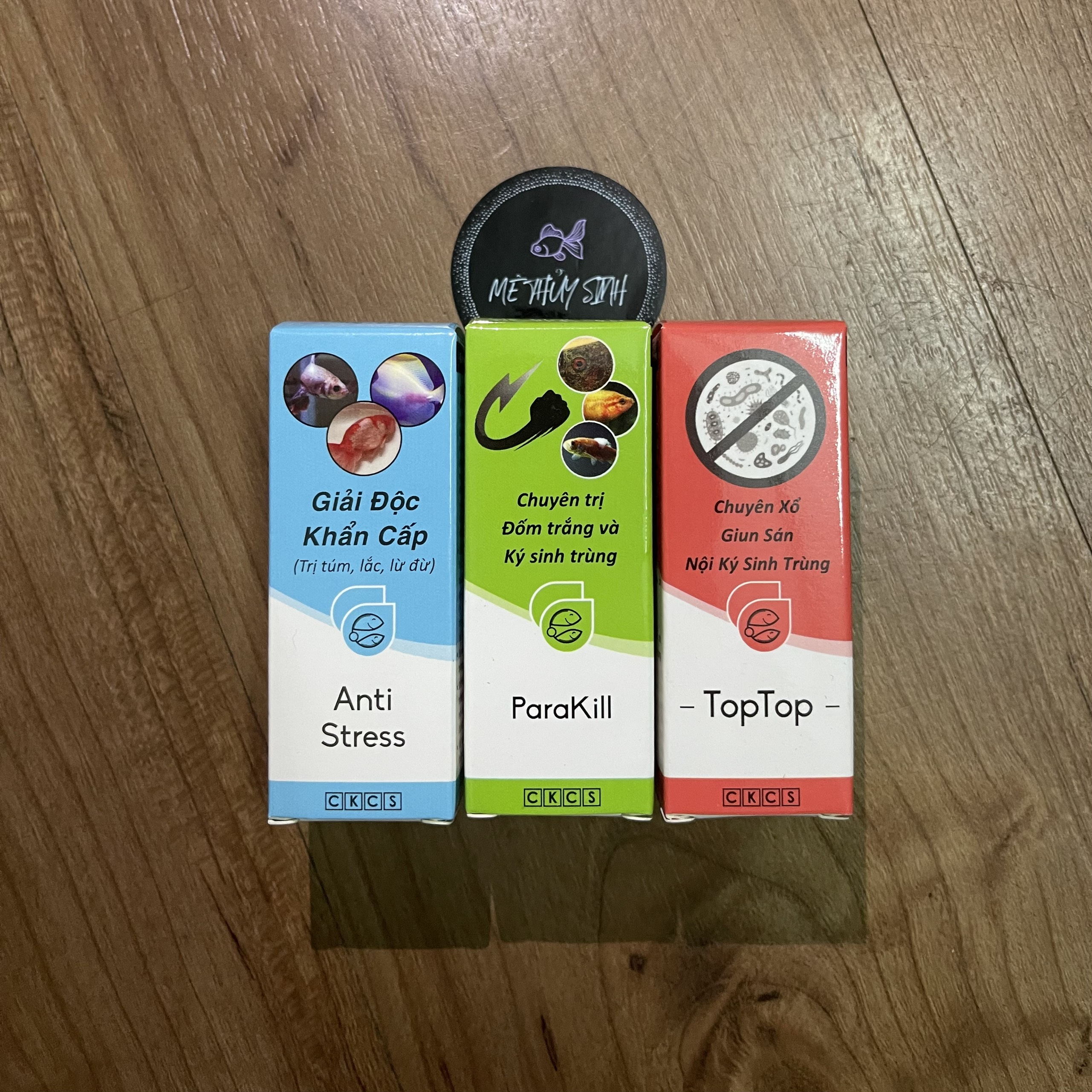 Anti stress + parakill + toptop - dưỡng cá